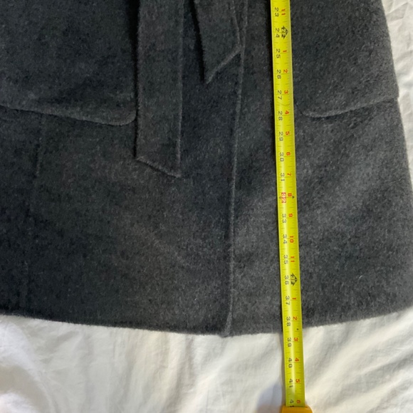 Black and Grey Wool and Alpaca Reversible Wrap Coat by Mackage Women’s Small - Picture 6 of 13